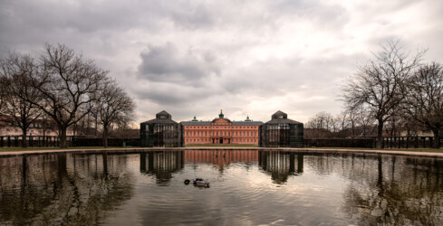 Rastatt Schloss-Hinten Ansicht