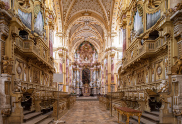 Kloster Ebrach-Bick zum Altar.