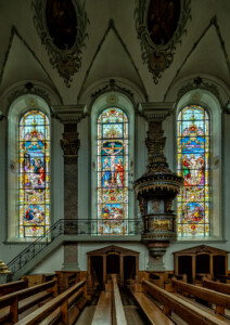 Jakobsbad Schweiz-Leiden Khristi Fenster.