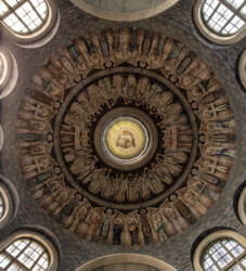 Baden Baden-Pfarrkirche St. Bernhard Kuppel.