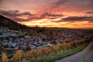 Sonnenuntergang über Kappelrodeck.