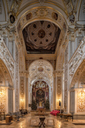 Kempten-Basilika St.Lorenz Blick zum Altar.
