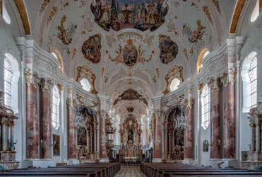 Günzburg-Frauenkirche Blick nach Osten.