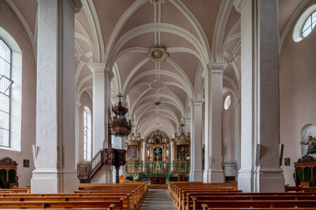 Neu St. Johannes-Klosterkirche Johannes Baptist u. Evangelist.