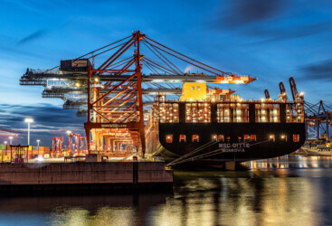 Hamburg Containerhafen.