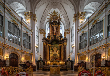 Hamburger Michel Blick zum Altar.