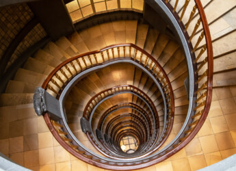 Treppen Ansicht von oben.