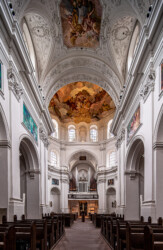 Würzburg-Neumünster Bick zur Orgel.