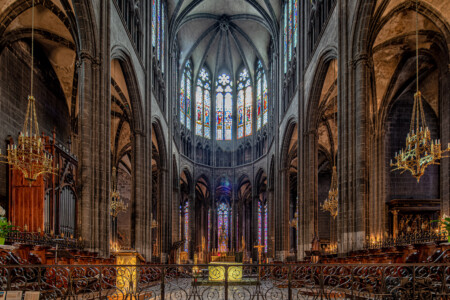 Clermont Ferrad-Kathedrale Altar.