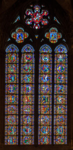 Clermont Ferrad-Kathedrale Alte Fenster.